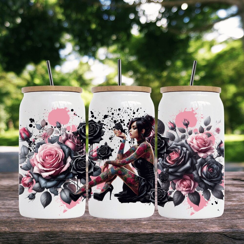 16 oz CAN TUMBLER WITH BAMBOO LID